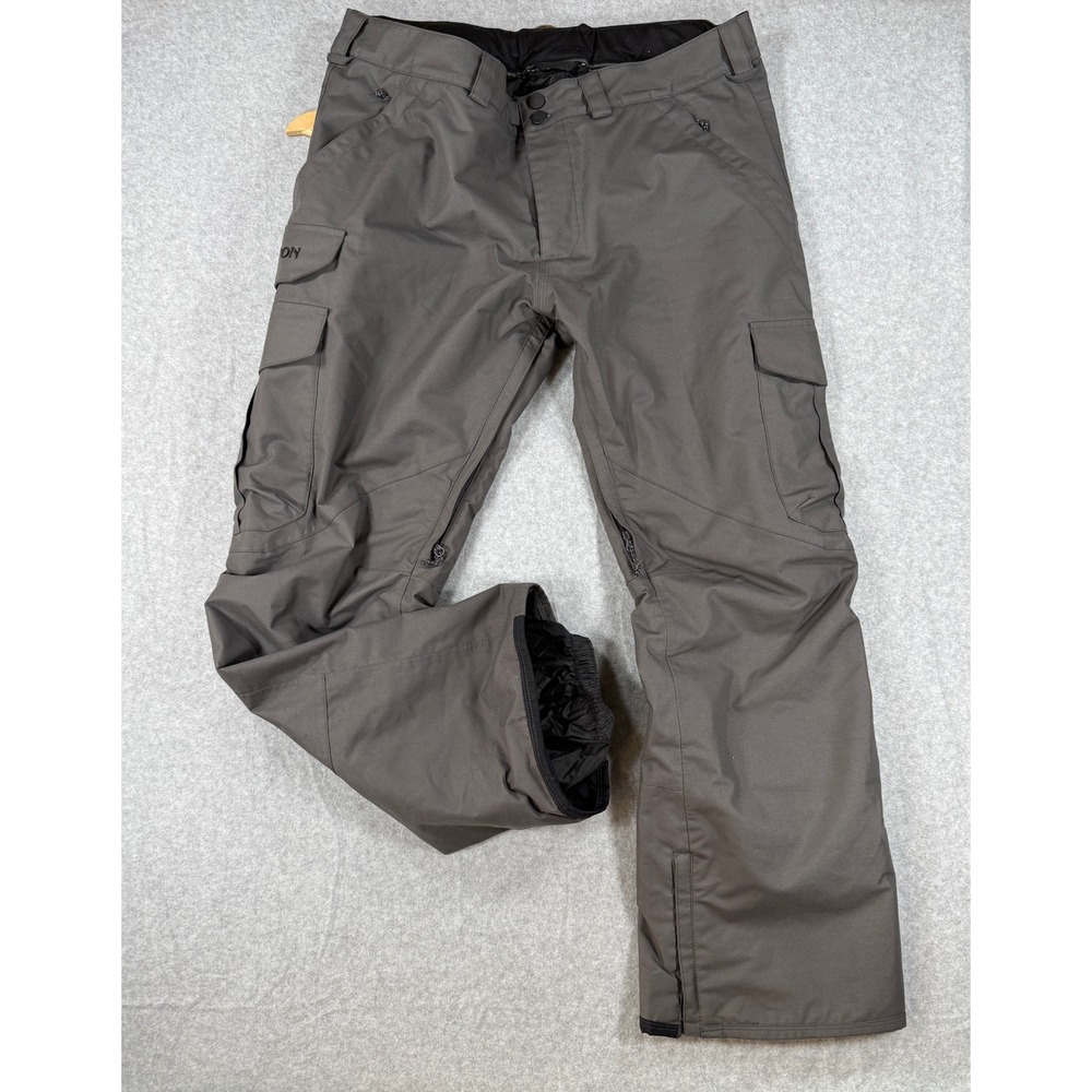 Burton XL Cargo Living Lining Snow Pants Gray Living Lining Insulated Ski
